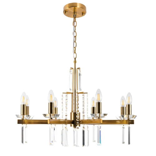 Подвесная люстра Crystal Lux Marron SP8 Brass Подвесная люстра Crystal Lux Marron SP8 Brass