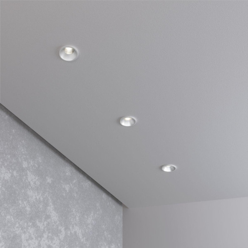 Встраиваемый светодиодный светильник Elektrostandard 15269/LED белый/сатин никель a056020