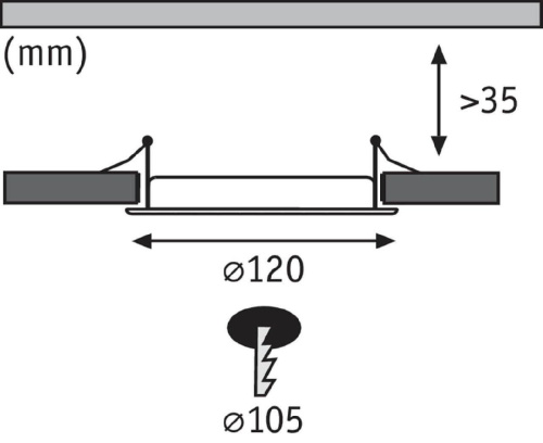 Встраиваемый светодиодный светильник Paulmann Premium Line Panel 92099