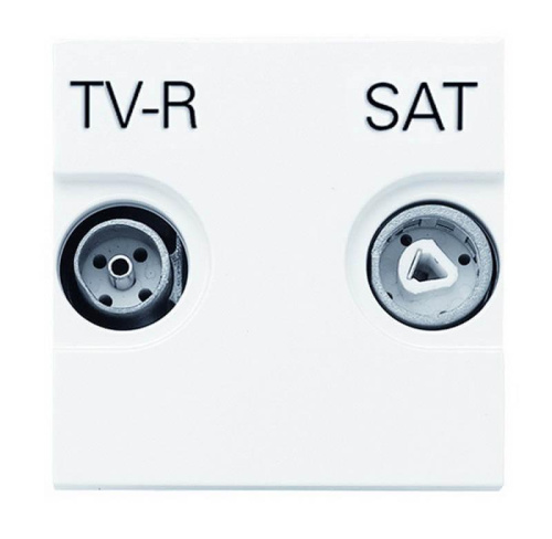 Розетка TV-R-SAT оконечная ABB Zenit альпийский белый 2CLA225170N1101 Розетка TV-R-SAT оконечная ABB Zenit альпийский белый 2CLA225170N1101