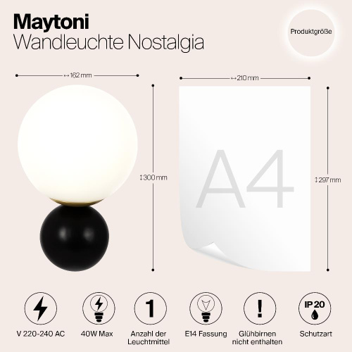 Бра Maytoni Nostalgia MOD048WL-01G