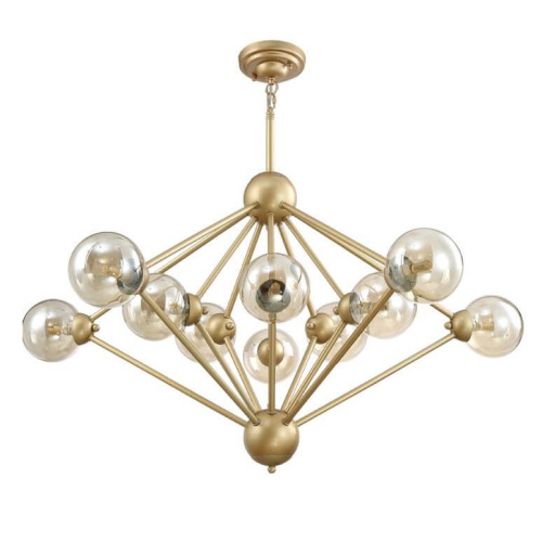 Подвесная люстра Crystal Lux Francisca SP10 Gold/Cognac Подвесная люстра Crystal Lux Francisca SP10 Gold/Cognac