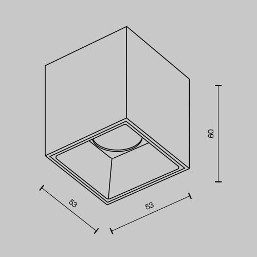 Потолочный светильник Technical C064CL-5W3K-SQ-WB Потолочный светильник Technical C064CL-5W3K-SQ-WB