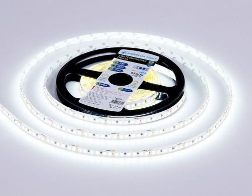 Светодиодная лента Ambrella Light 14,4W/m 180LED/m 2835SMD холодный белый 5M GS3203