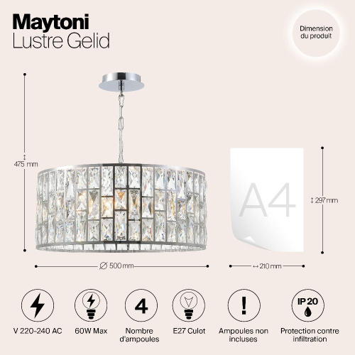 Люстра Maytoni MOD184-PL-04-CH
