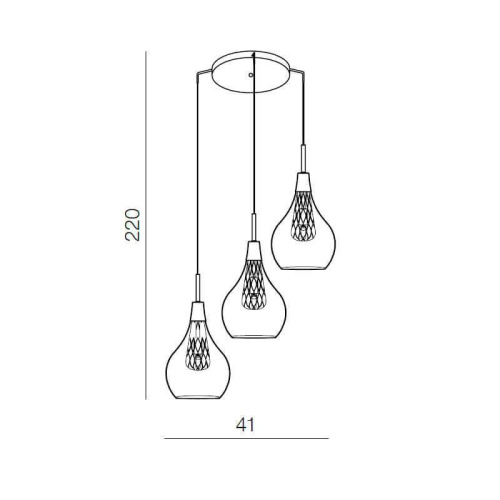 Подвесной светильник Azzardo Elektra 3 AZ1688