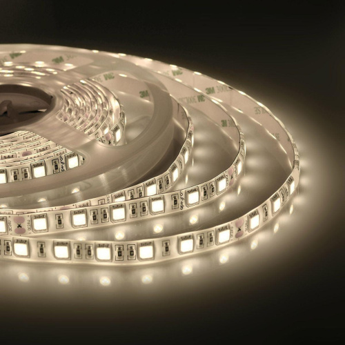 Светодиодная влагозащищенная лента Apeyron 14,4W/m 60LED/m 5050SMD теплый белый 5M 00-320 Светодиодная влагозащищенная лента Apeyron 14,4W/m 60LED/m 5050SMD теплый белый 5M 00-320