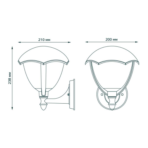 Уличный настенный светильник Gauss Aura GD027 Уличный настенный светильник Gauss Aura GD027