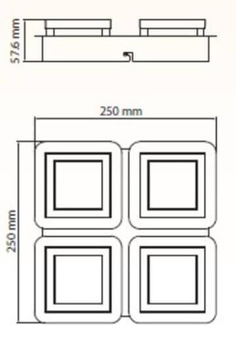Потолочный светодиодный светильник Horoz Likya 036-007-0004