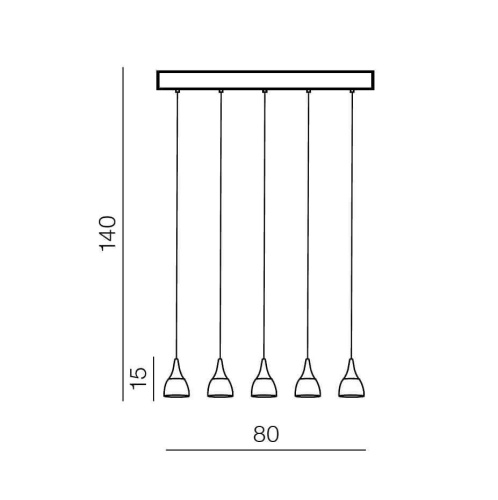 Подвесной светильник Azzardo Dalmatia 5 AZ2848