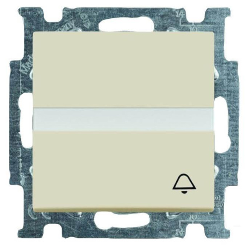 Выключатель кнопочный одноклавишный ABB Basic55 10A 250V Звонок слоновая кость 2CKA001413A1087 Выключатель кнопочный одноклавишный ABB Basic55 10A 250V Звонок слоновая кость 2CKA001413A1087