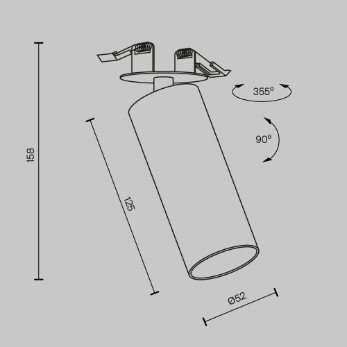 Потолочный светильник Technical C053CL-L12W3K-W-BS Потолочный светильник Technical C053CL-L12W3K-W-BS