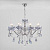 Подвесная люстра Eurosvet Escada 10109/8 хром/лазурный хрусталь Strotskis