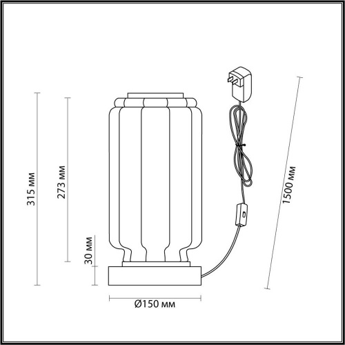 Настольная лампа Odeon Light Exclusive Hightech Jam 5409/10TL Настольная лампа Odeon Light Exclusive Hightech Jam 5409/10TL