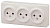 Розетка ЭРА Эксперт 3х2P 16A 250V 11-2207-02 Б0020698
