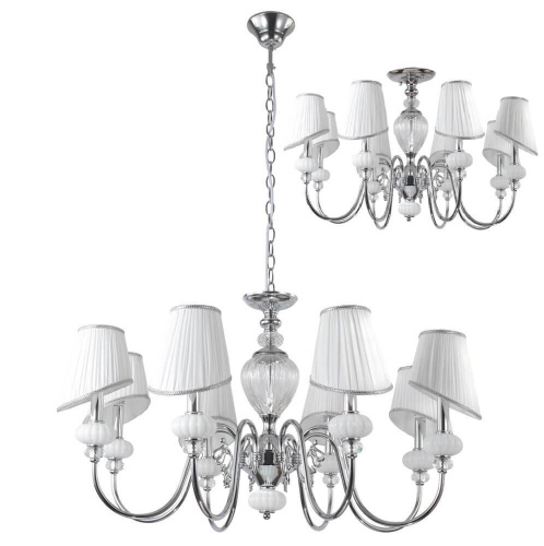 Подвесная люстра Crystal Lux Alma White SP-PL8 Подвесная люстра Crystal Lux Alma White SP-PL8