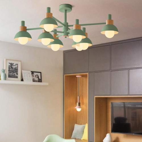 Люстра На Штанге Fanta A 8 Lights Green By Imperiumloft