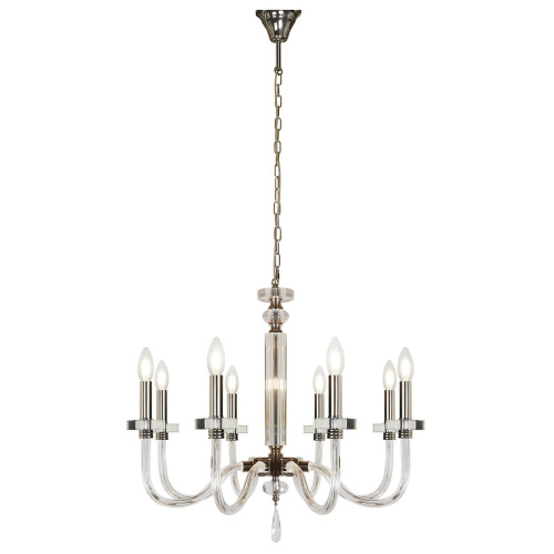 Подвесная люстра iLamp Vibe P9474-8 Nickel Подвесная люстра iLamp Vibe P9474-8 Nickel