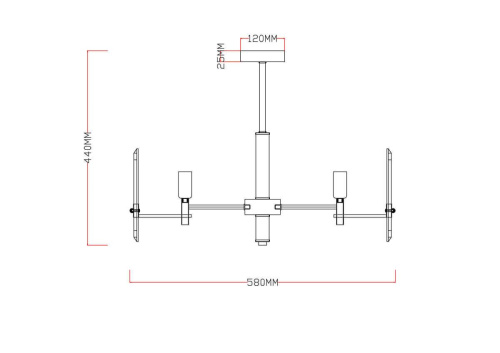 Потолочная люстра Rivoli Maddalena 3022-205