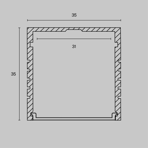 Комплектующие к светодиодной ленте Led Strip ALM-3535A-S-2M