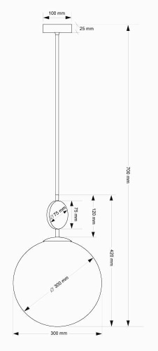Подвесной светильник Kutek Dimaro DIM-ZW-1(BN)300