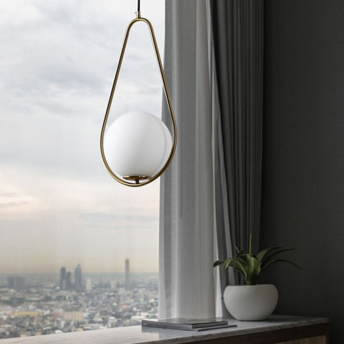 Подвесной Светильник Hoop Drop Brass By Imperiumloft