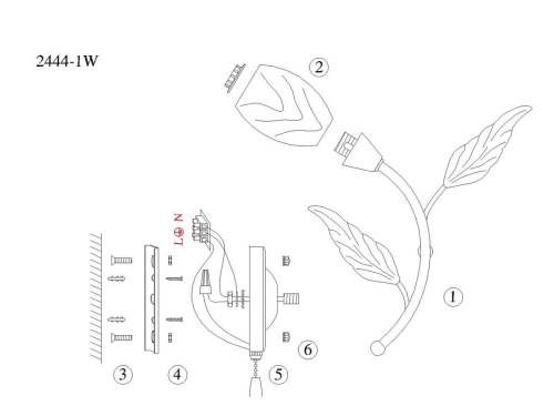 Бра F-Promo Plato 2444-1W