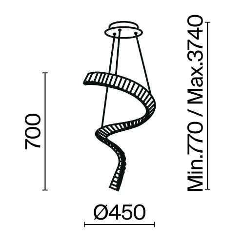 Подвесной светильник Maytoni P097PL-L48BS3K Подвесной светильник Maytoni P097PL-L48BS3K
