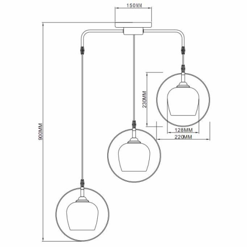 Подвесной светильник Rivoli Marti 9007-203 Б0044457