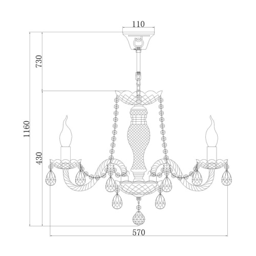 Подвесная люстра Rivoli Riccio 1002-206 Б0037768 Подвесная люстра Rivoli Riccio 1002-206 Б0037768