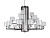 Подвесная люстра Newport Alexandra 4412+6+3/C black glossy М0068531