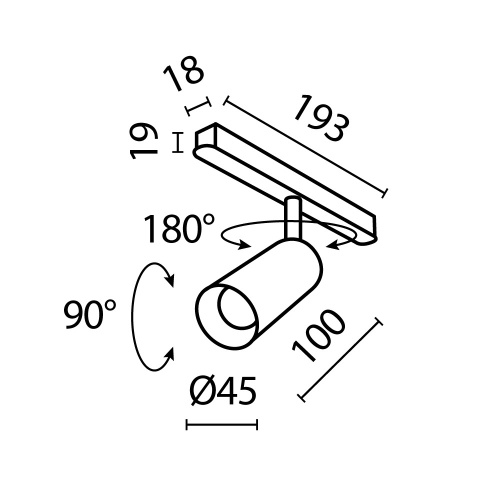 Трековый светодиодный светильник Maytoni Technica Focus Led TR032-2-5W4K-S-B Трековый светодиодный светильник Maytoni Technica Focus Led TR032-2-5W4K-S-B