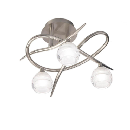 Потолочная люстра Mantra Loop Satin Nickel 1814 Потолочная люстра Mantra Loop Satin Nickel 1814