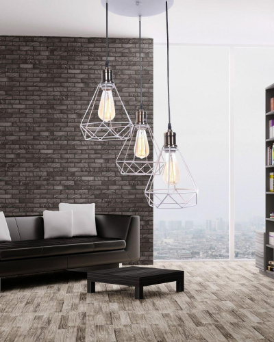 Подвесная люстра Lumina Deco Cobi LDP 11609-3 WT Подвесная люстра Lumina Deco Cobi LDP 11609-3 WT