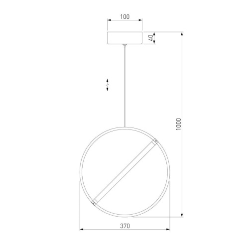 Подвесной светодиодный светильник Eurosvet Element 90281/1 хром Подвесной светодиодный светильник Eurosvet Element 90281/1 хром