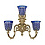 Бра Bohemia Ivele 7203B16/2+1/210 G P2 U Clear-Blue/H-1J