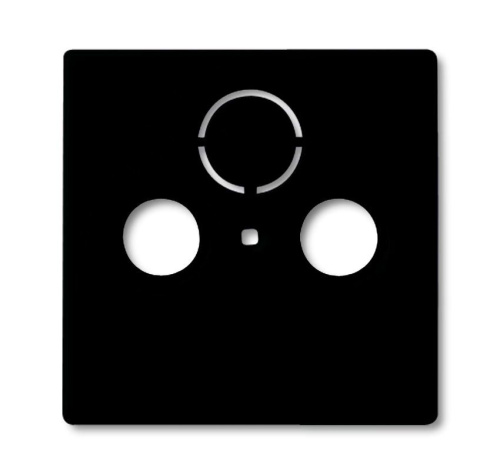 Накладка для ТВ-розеток, Basic 55, ch?teau-black Накладка для ТВ-розеток, Basic 55, ch?teau-black