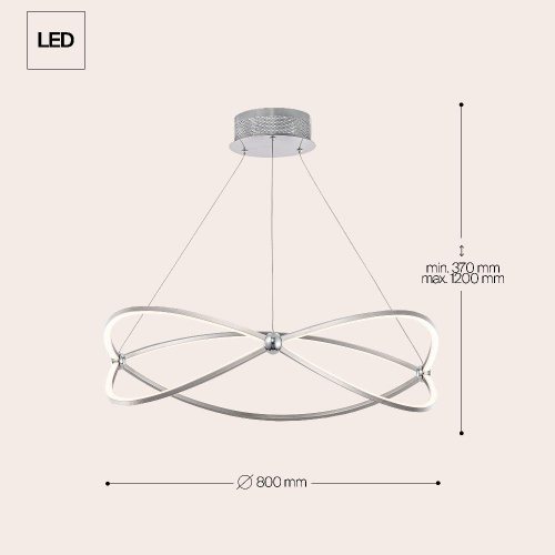 Подвесной светодиодный светильник Maytoni Weave MOD062PL-L56CH3K