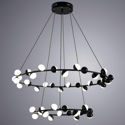 Подвесная светодиодная люстра Arte Lamp Dexter A3619SP-48BK Подвесная светодиодная люстра Arte Lamp Dexter A3619SP-48BK