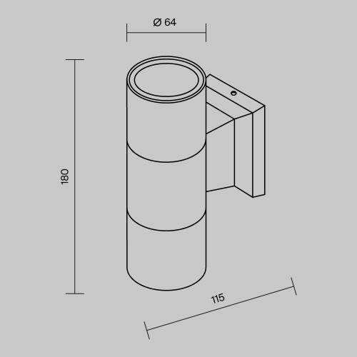 Настенный светильник (бра) Outdoor O574WL-02W
