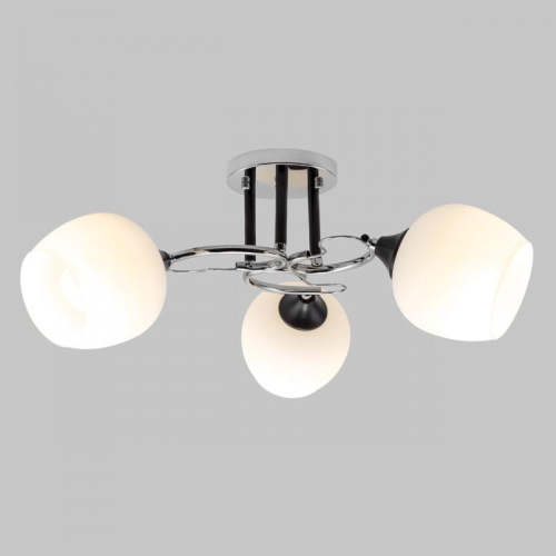 Потолочная люстра IMEX MD.3618-3-S-CH+BK Потолочная люстра IMEX MD.3618-3-S-CH+BK