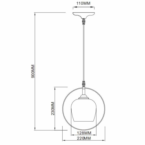 Подвесной светильник Rivoli Marti 9007-201 Б0044456