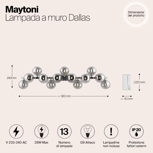 Бра Maytoni Dallas MOD547WL-13CH