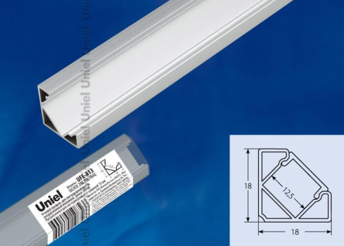 Профиль (UL-00004052) Uniel UFE-A13 Silver 200 Polybag Профиль (UL-00004052) Uniel UFE-A13 Silver 200 Polybag
