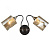 Бра IMEX MD.4052-2-W COFFEE+FGD