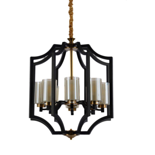 Подвесная люстра Lumina Deco Vigatto LDP 1224-8 BK+MD Подвесная люстра Lumina Deco Vigatto LDP 1224-8 BK+MD