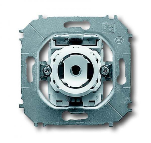 Выключатель кнопочный одноклавишный ABB Impuls 10A 250V с подсветкой N-клеммой 2CKA001413A0897
