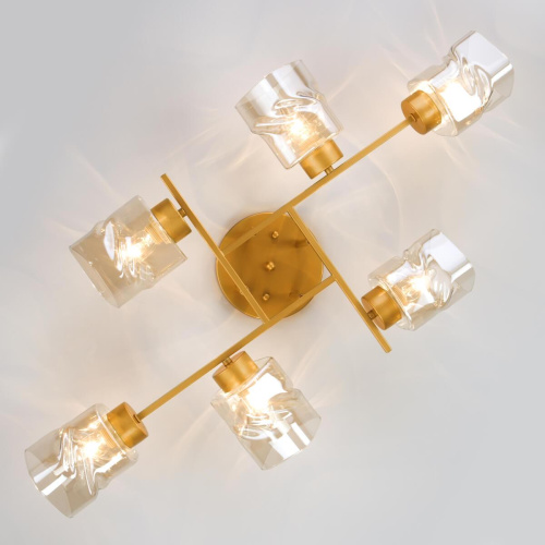 Потолочная люстра Eurosvet Hilari 30165/6 перламутровое золото