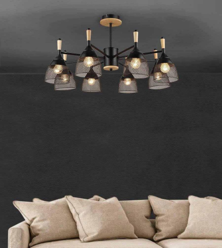 Потолочная люстра Seven Fires Adion WD3500/8C-BK