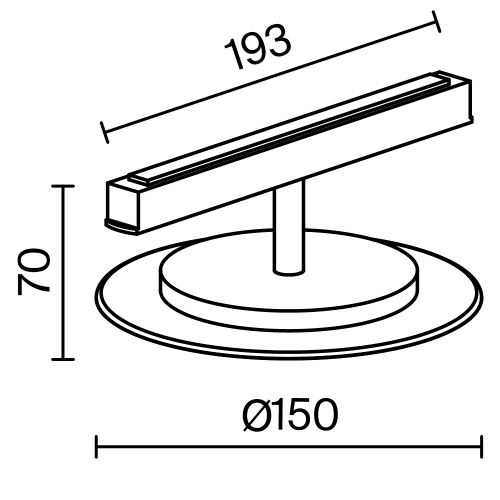 Трековый светильник Technical TR107-2-5W3K-BS Трековый светильник Technical TR107-2-5W3K-BS